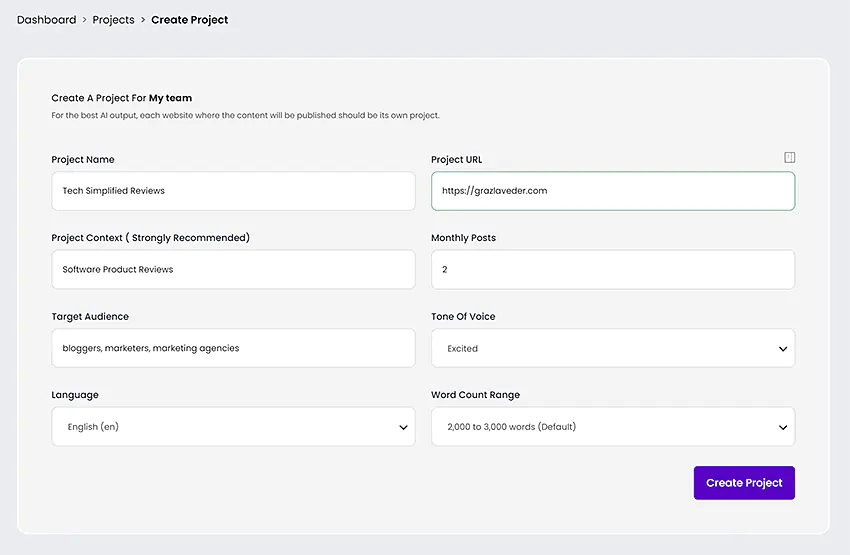 Content at Scale Dashboard