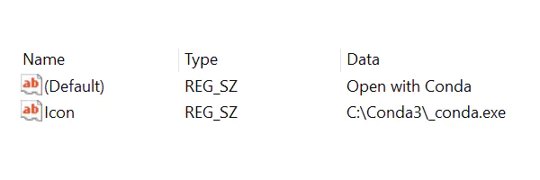 Anaconda Prompt Values